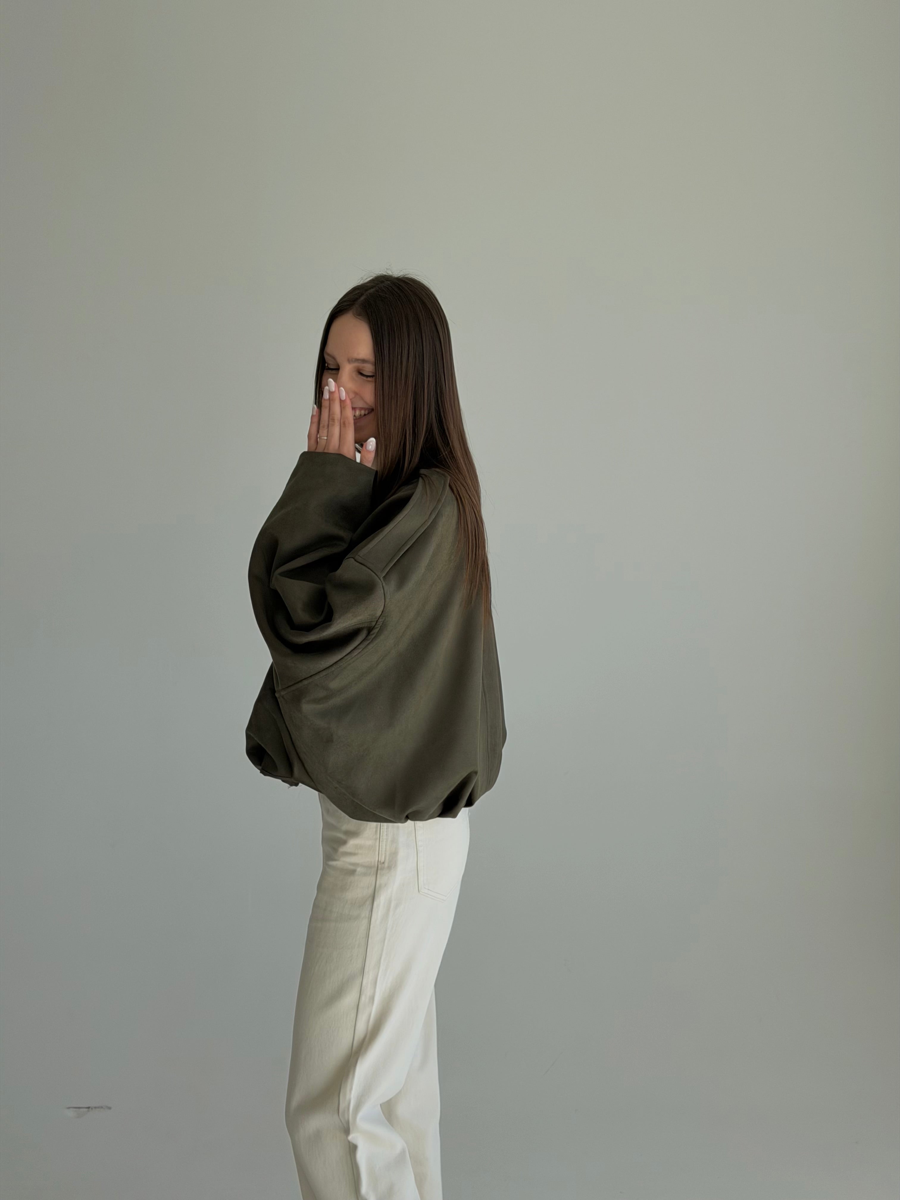 Khaki bomber jaka