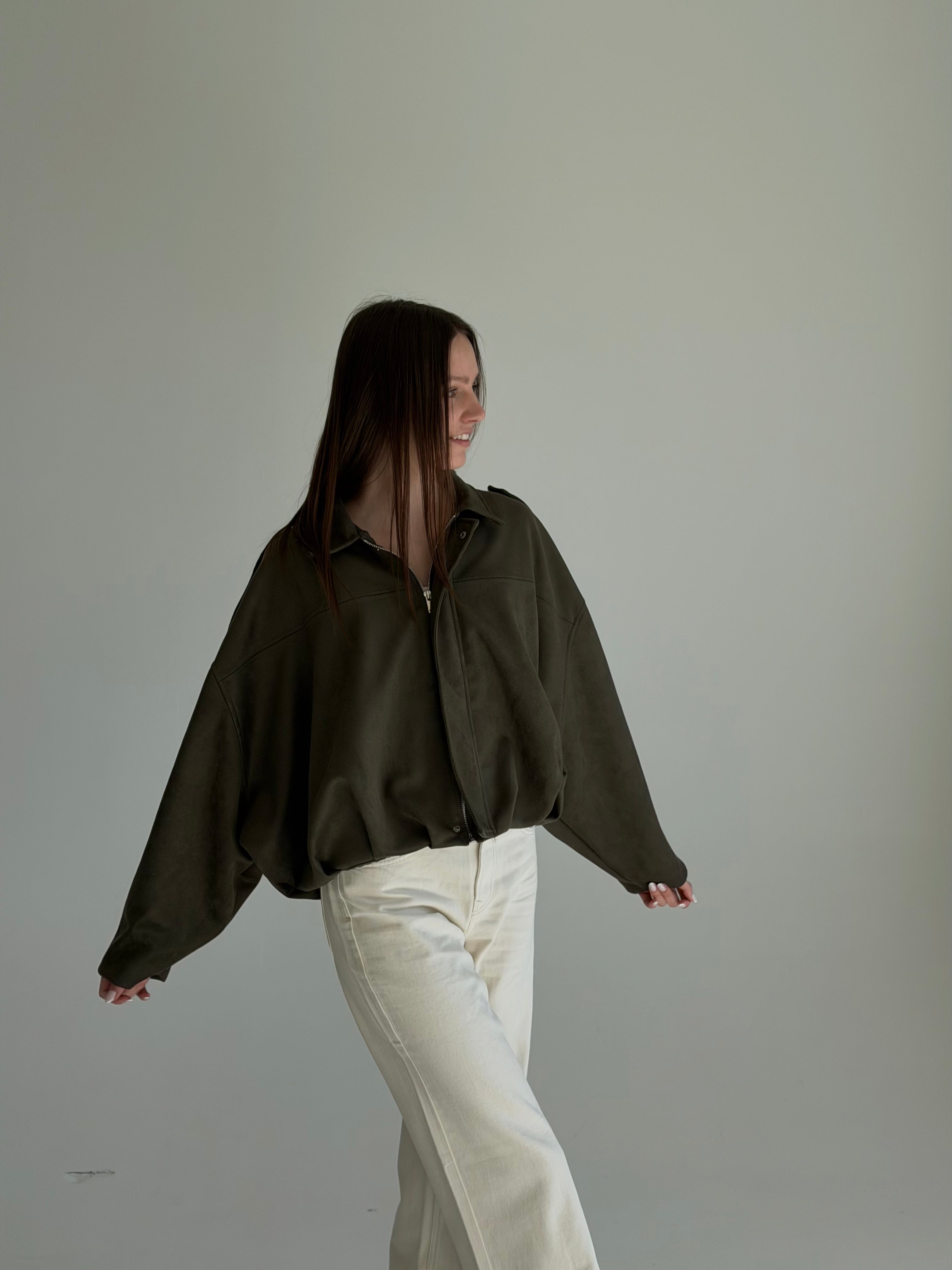 Khaki bomber jaka