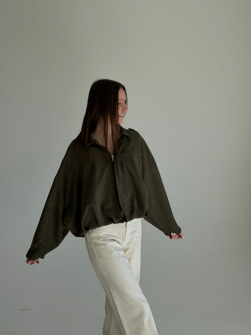 Khaki bomber jaka