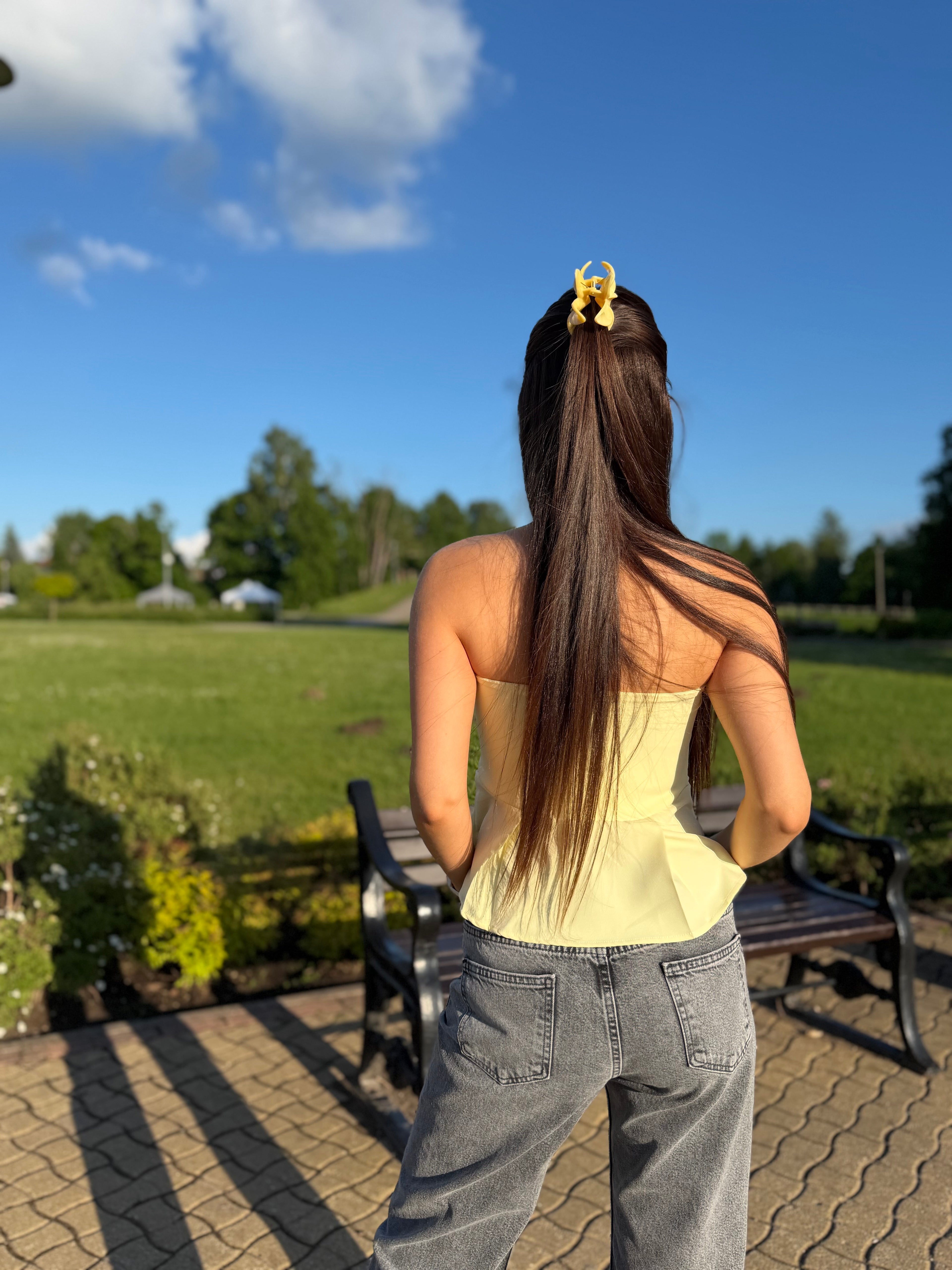Tops bez lencēm "Yellow"