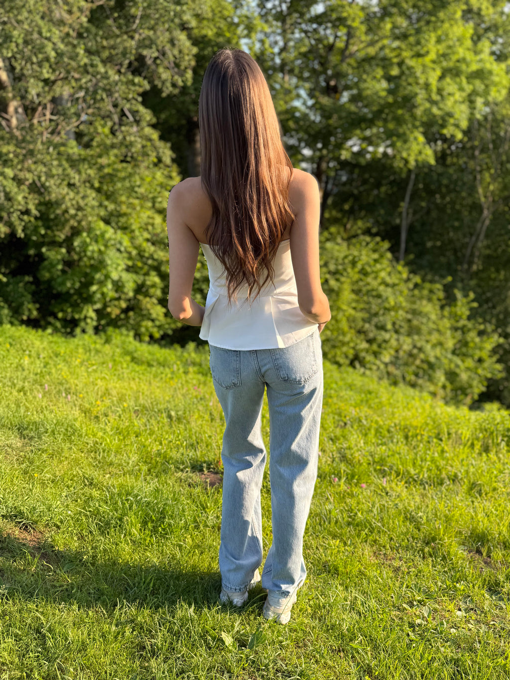 Tops bez lencēm "White"