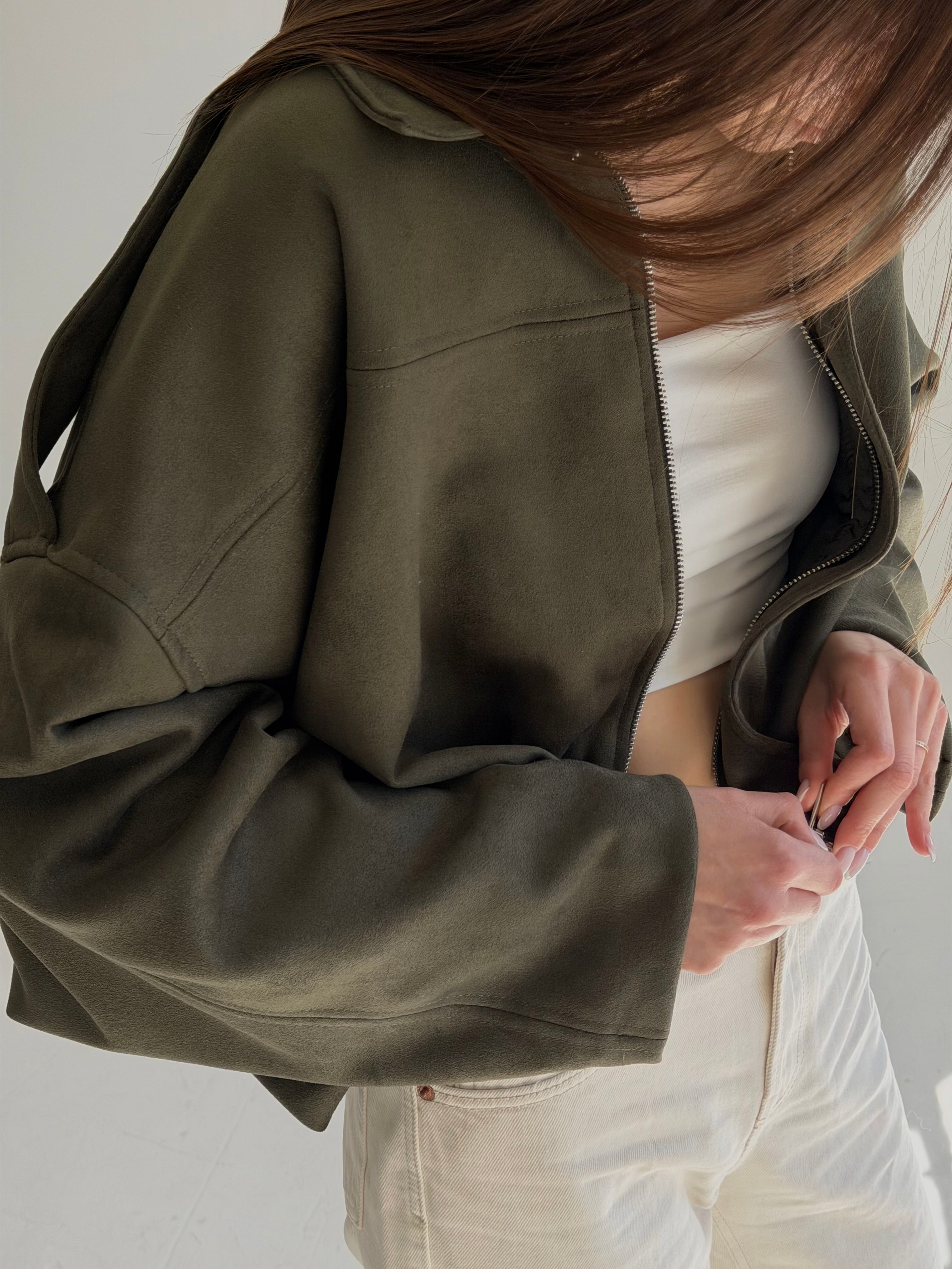 Khaki bomber jaka