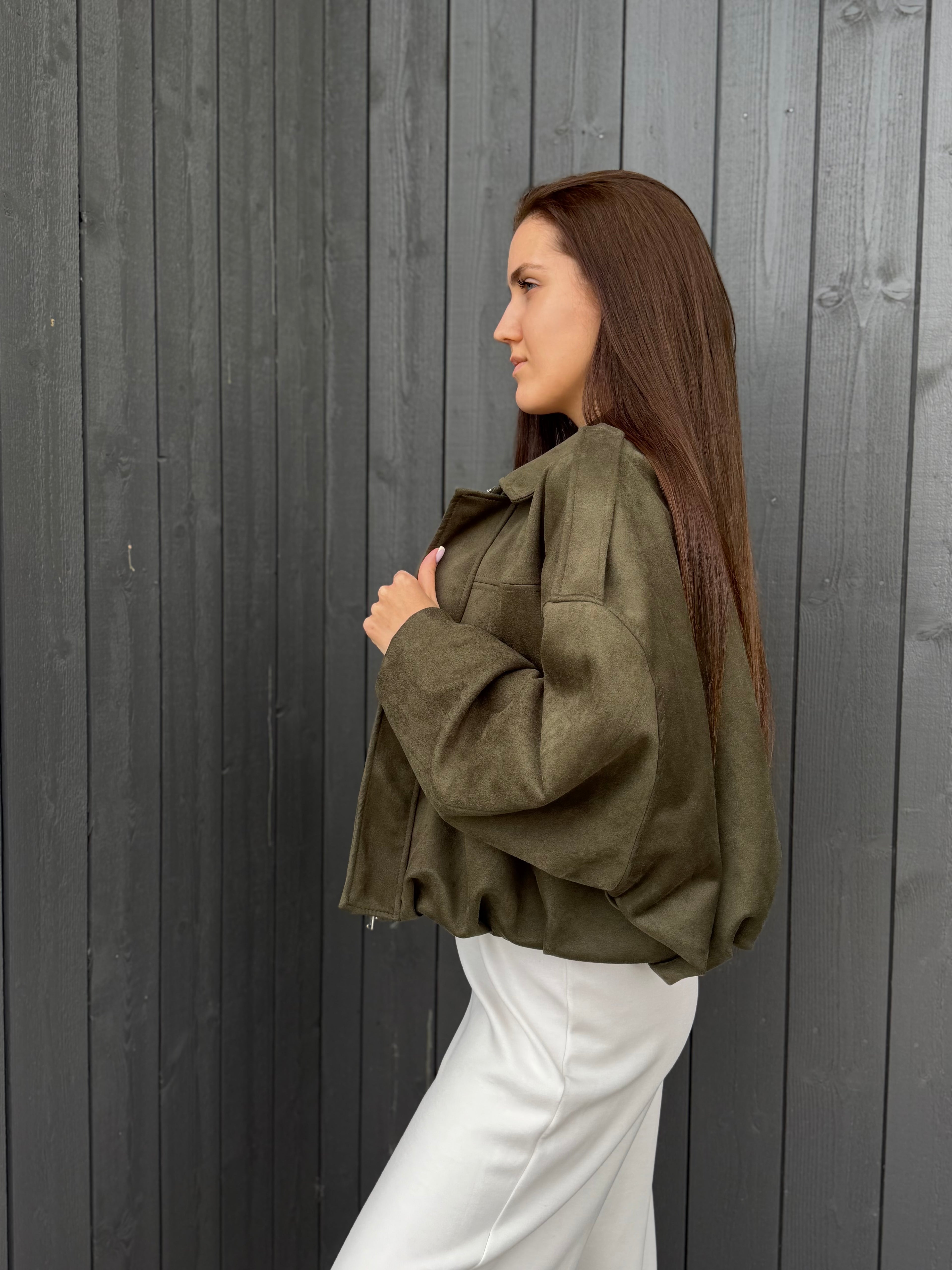 Khaki bomber jaka